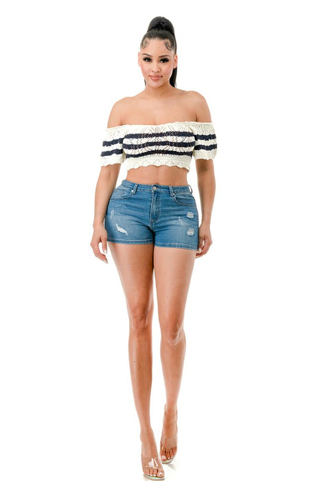 Mella Crochet Top