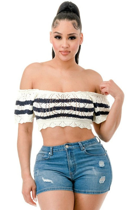 Mella Crochet Top