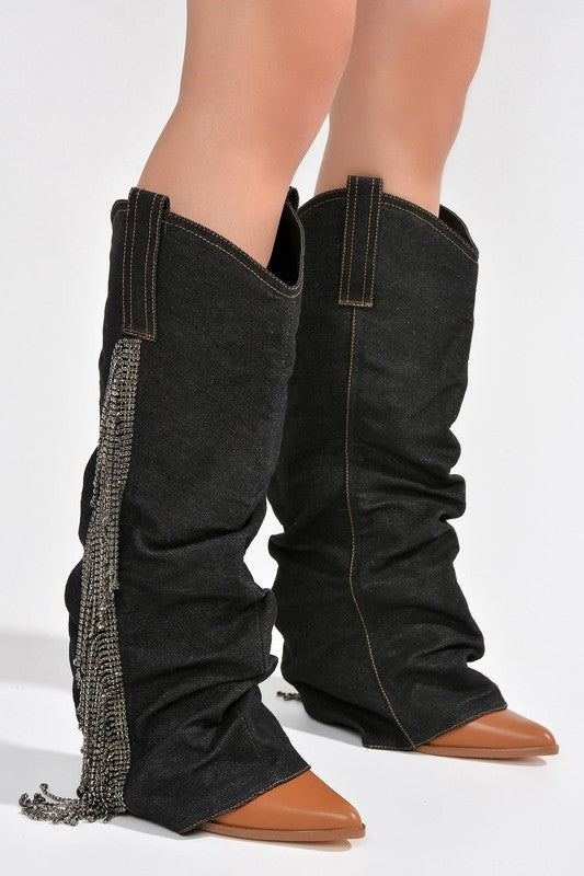 Gisele Fringe Boots
