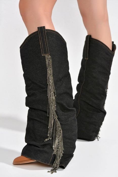 Gisele Fringe Boots