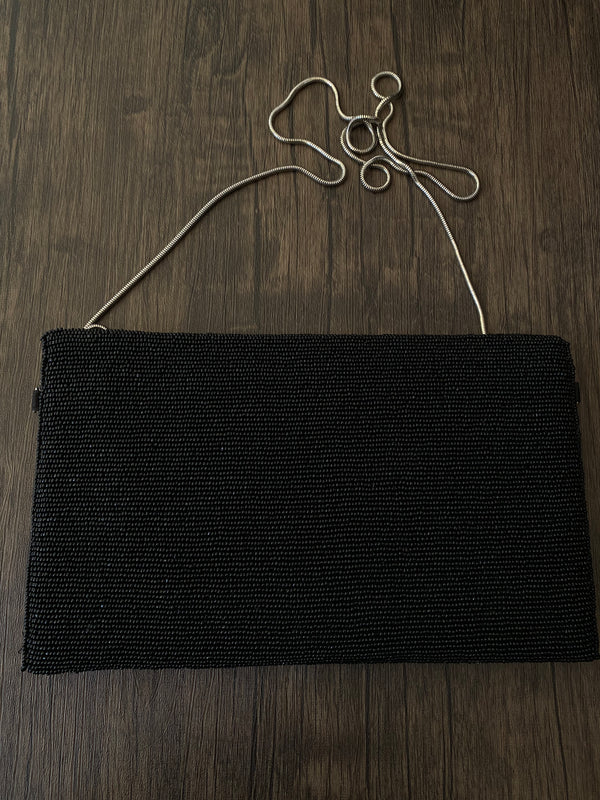 Cora Leaf Beaded Clutch