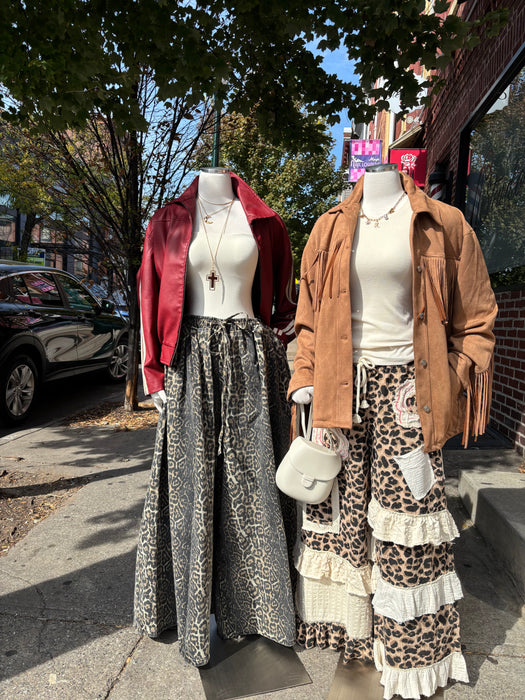 Ruffle Cheetah Pants