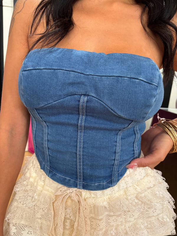 Ava Denim Top