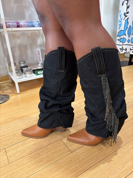 Gisele Fringe Boots