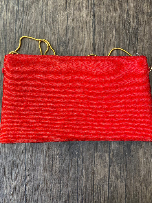 Cora Leaf Beaded Clutch