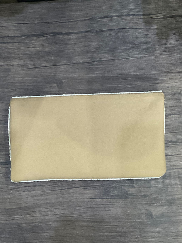Golden Beaded Clutch