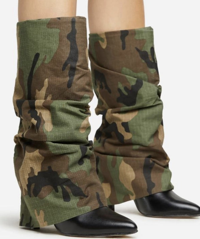 Camo Leather Boots