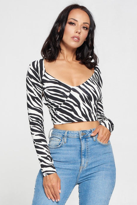 Zebra Nights Top