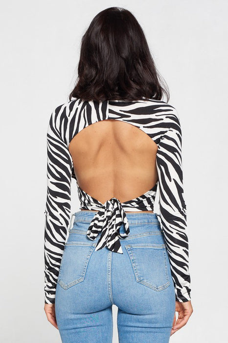 Zebra Nights Top