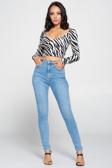 Zebra Nights Top