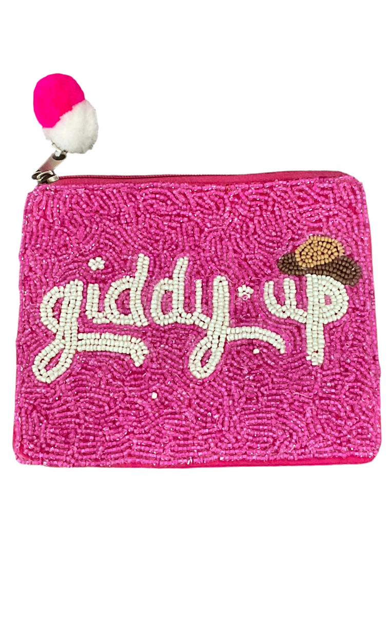 Giddy-up Beaded Coin Purse