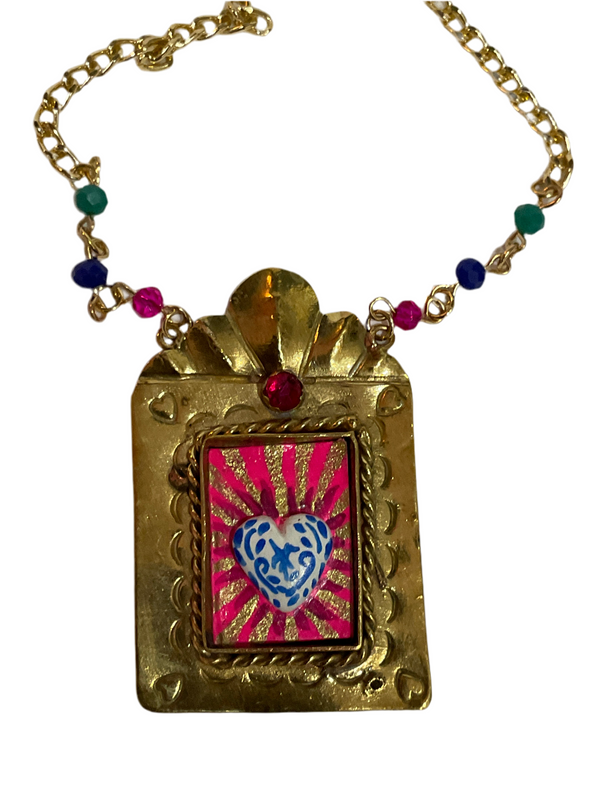 Square Heart Necklace