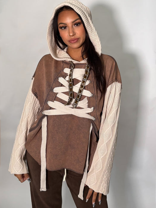 Laced Up Sweatshirt