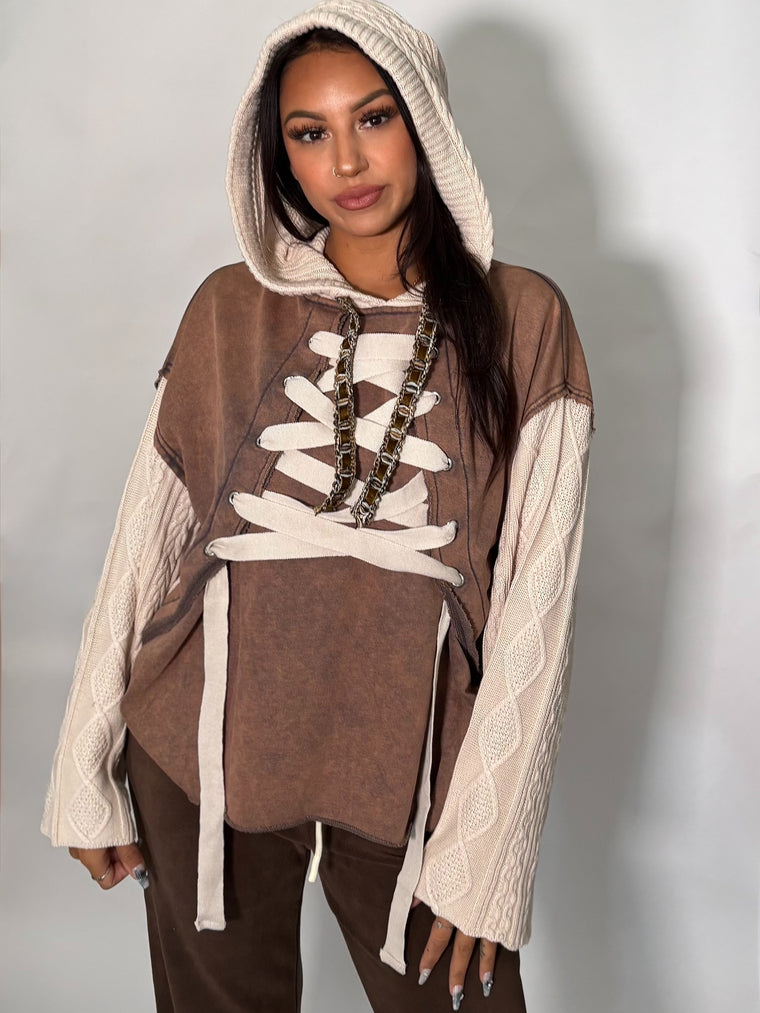 Laced Up Sweatshirt