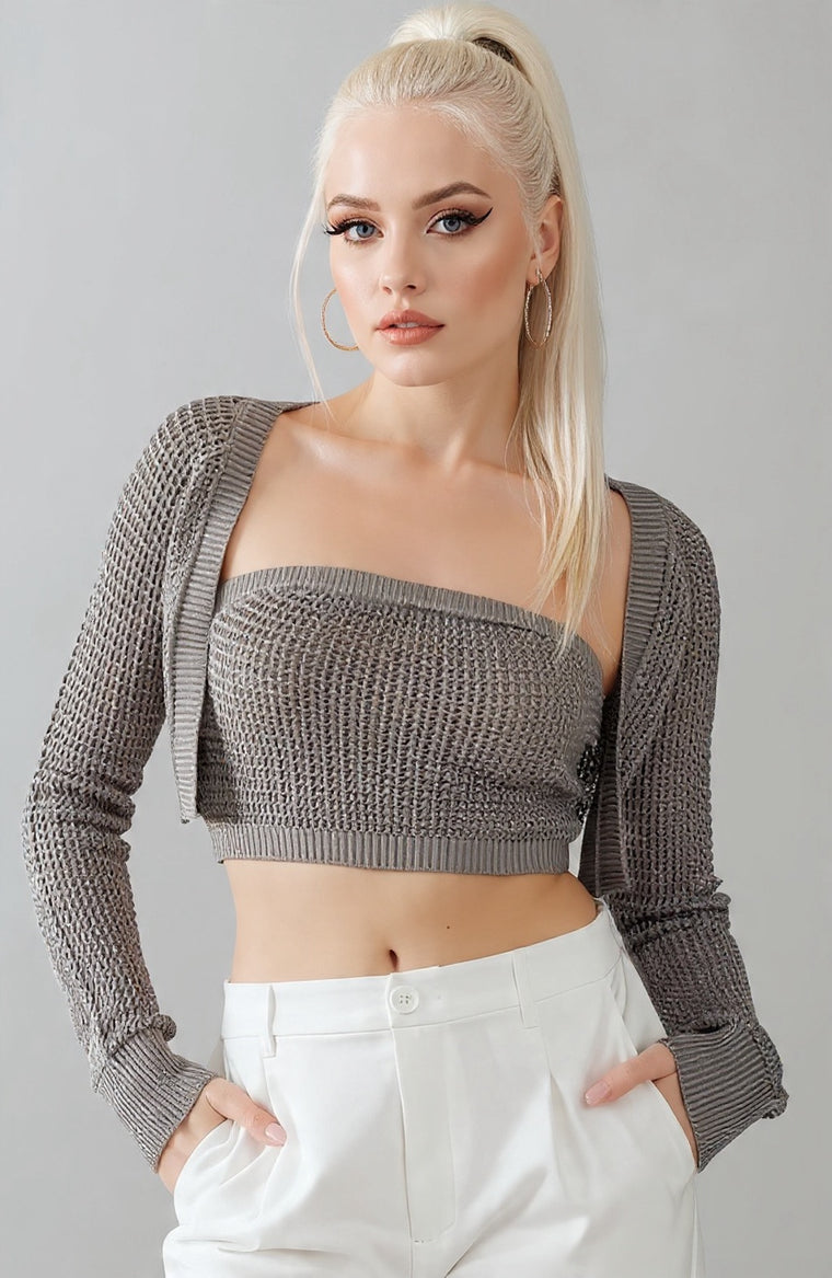 Beaches Cardigan Set