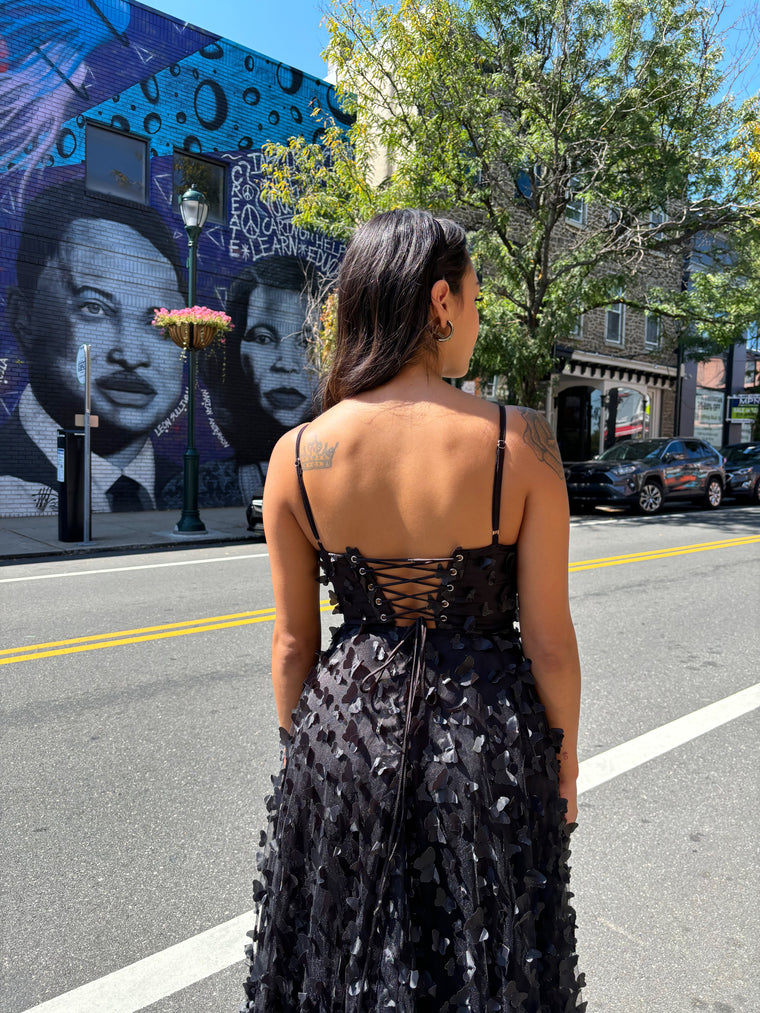 Butterfly Mesh Dress
