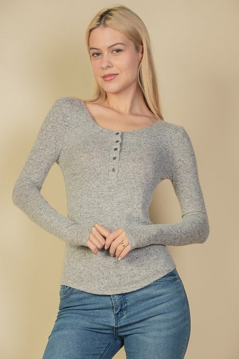 Heather Long Sleeve Top