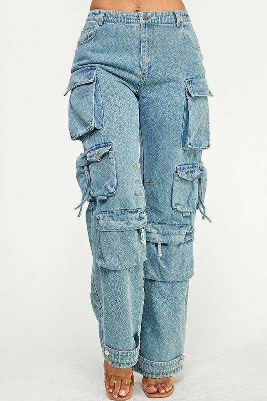 Vamp Boutique Leah Cargo Jeans