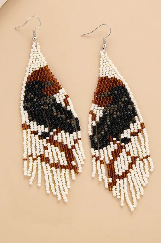Boho Raven Earrings