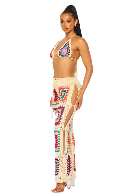 Mali Crochet Pants Set