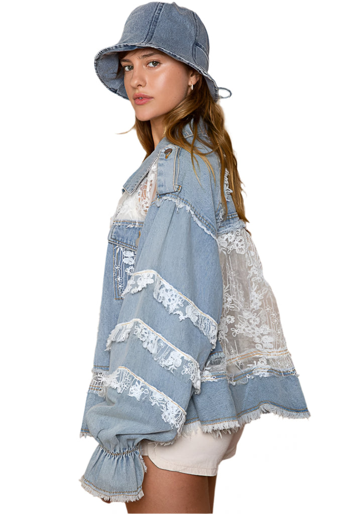 Laced Denim Jacket