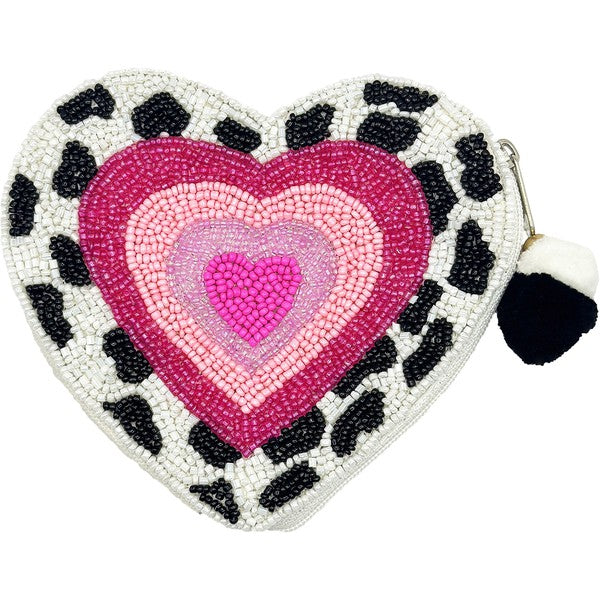 Hearts Beaded Purse