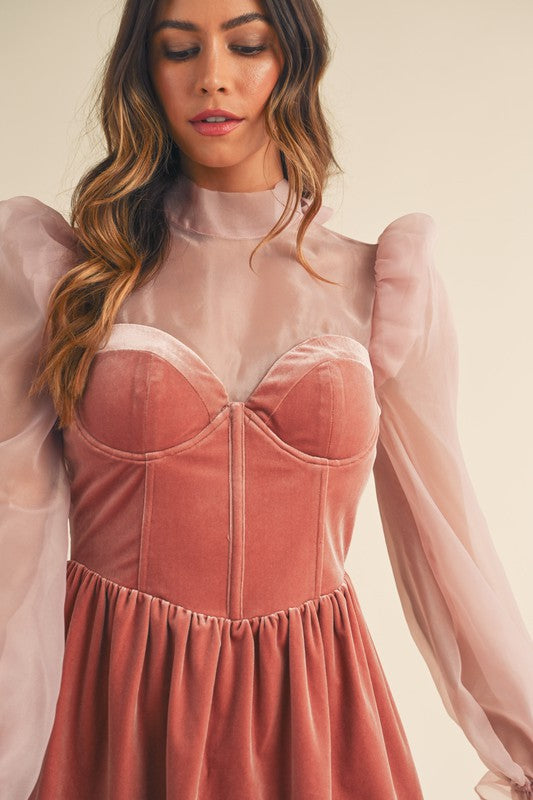 Sophia Velvet Dress
