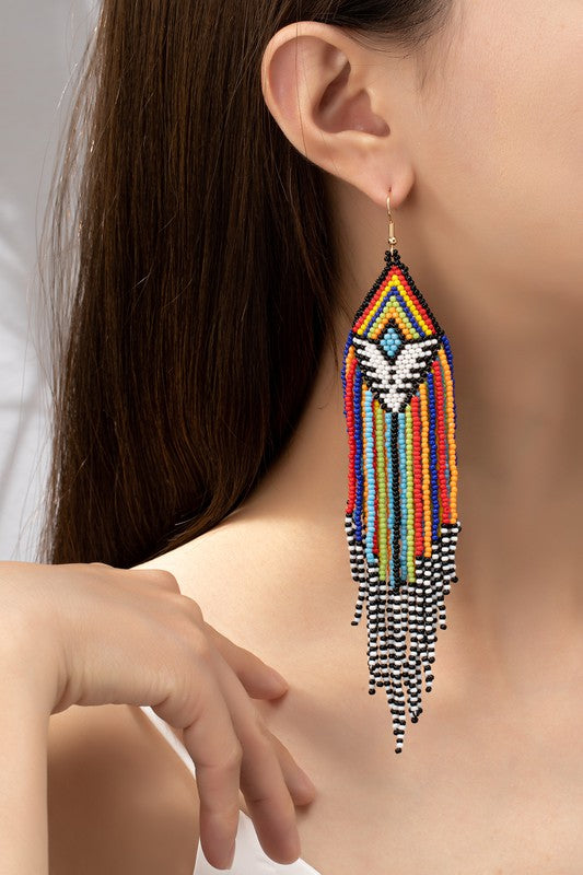 Rainbow Aztec Earrings