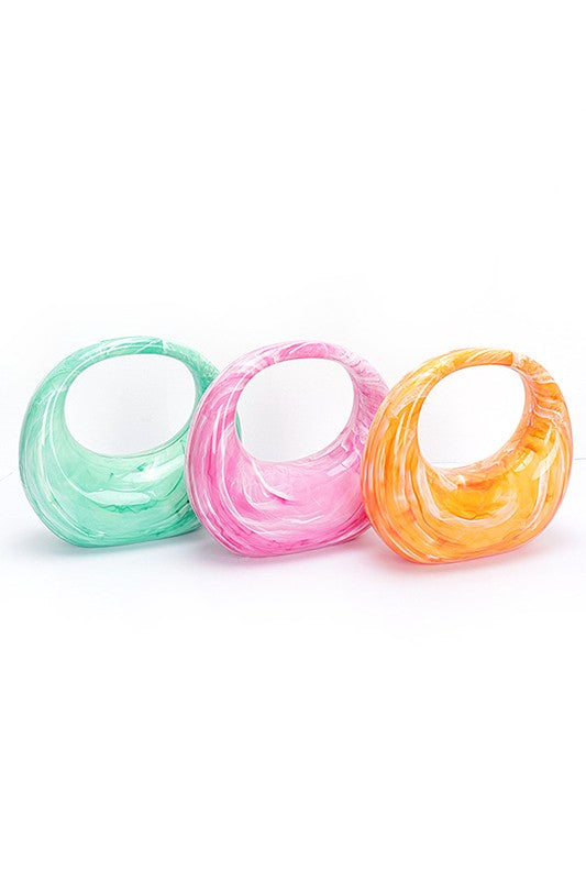 Marble Acrylic Clutch