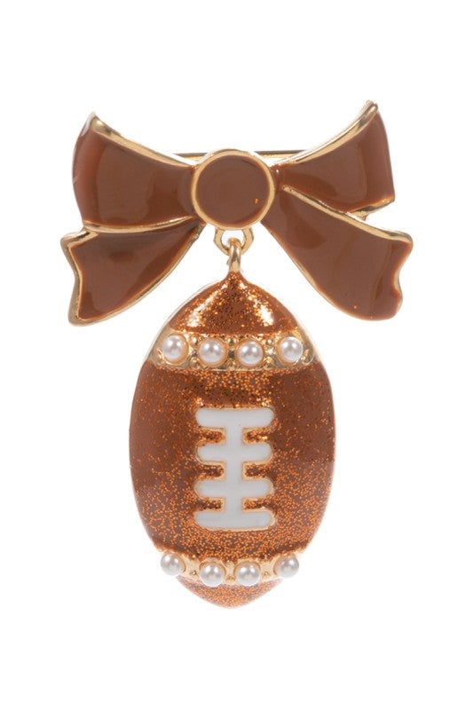 Football Bow Pin