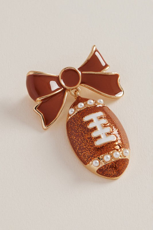 Football Bow Pin