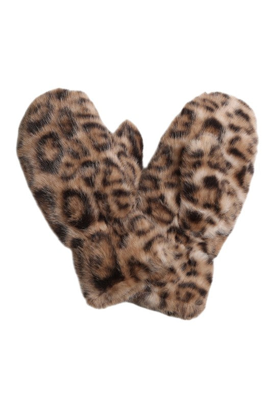 Cozy Leopard Mittens