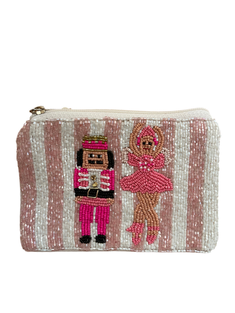 Nutcracker Beaded Coin Purse