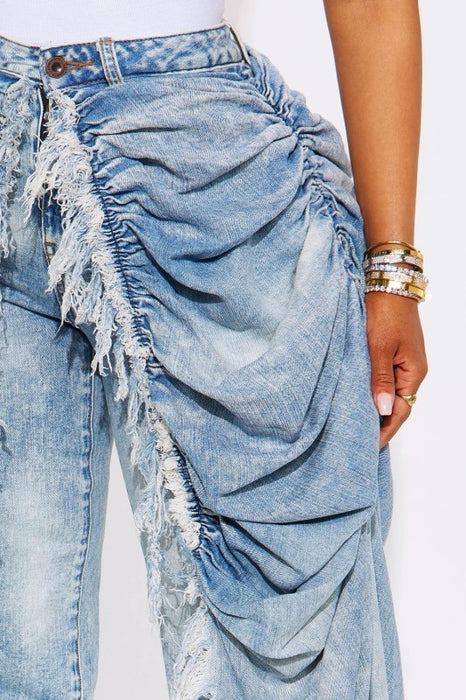 Draped Down Jeans