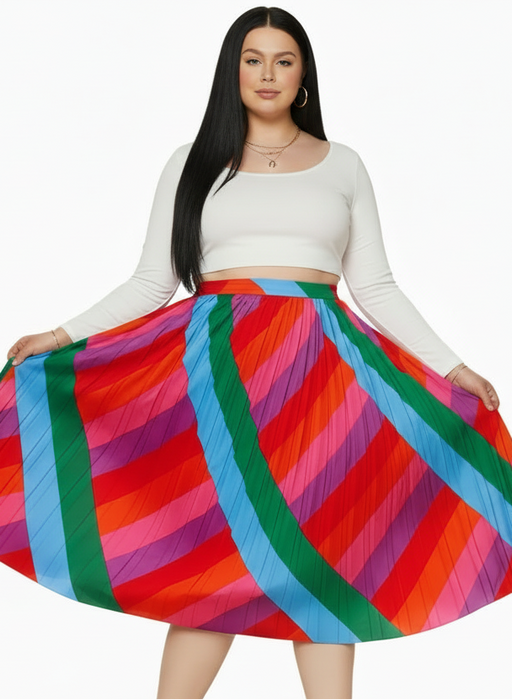 Arie Pleated Skirt Plus