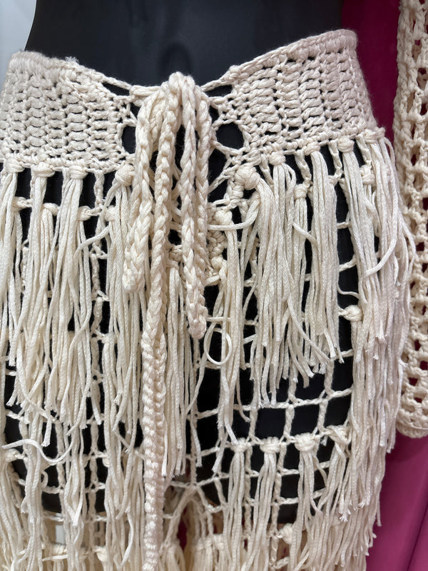 Crochet Fringed Set