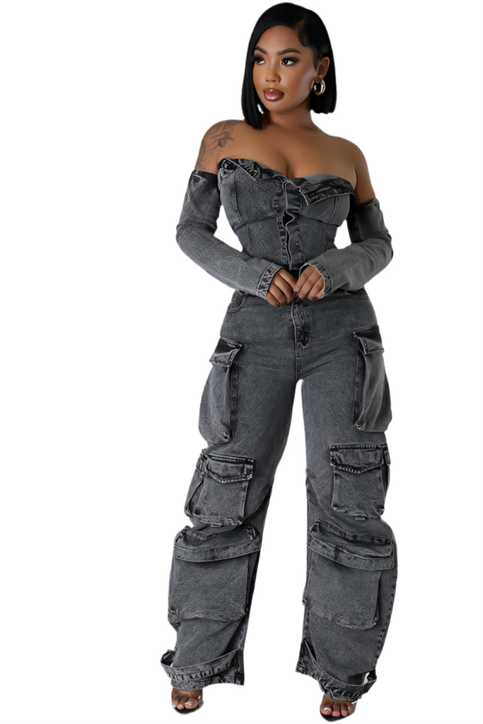 Leah Cargo Jumpsuit