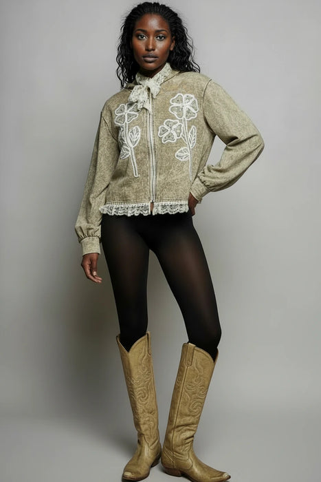 Flora Lace Sweatshirt