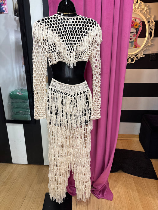 Crochet Fringed Set