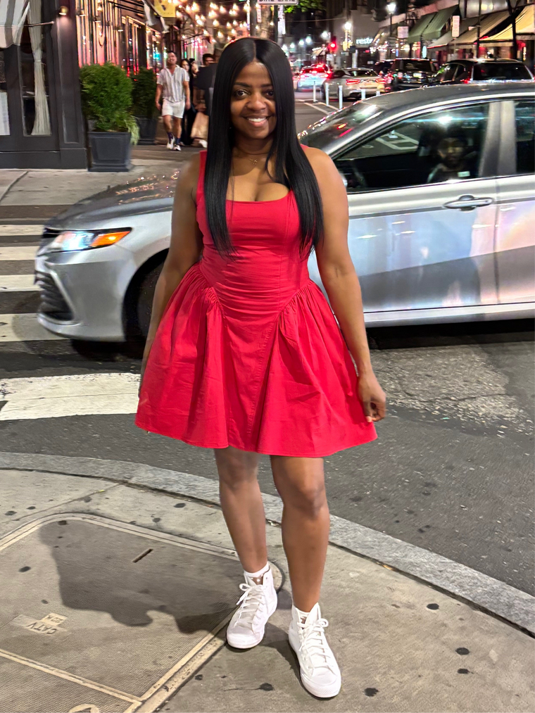 Lola Lace Up Dress