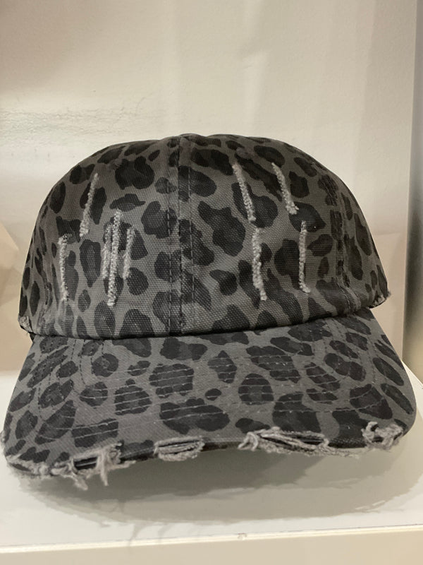 Distressed Cheetah Cap