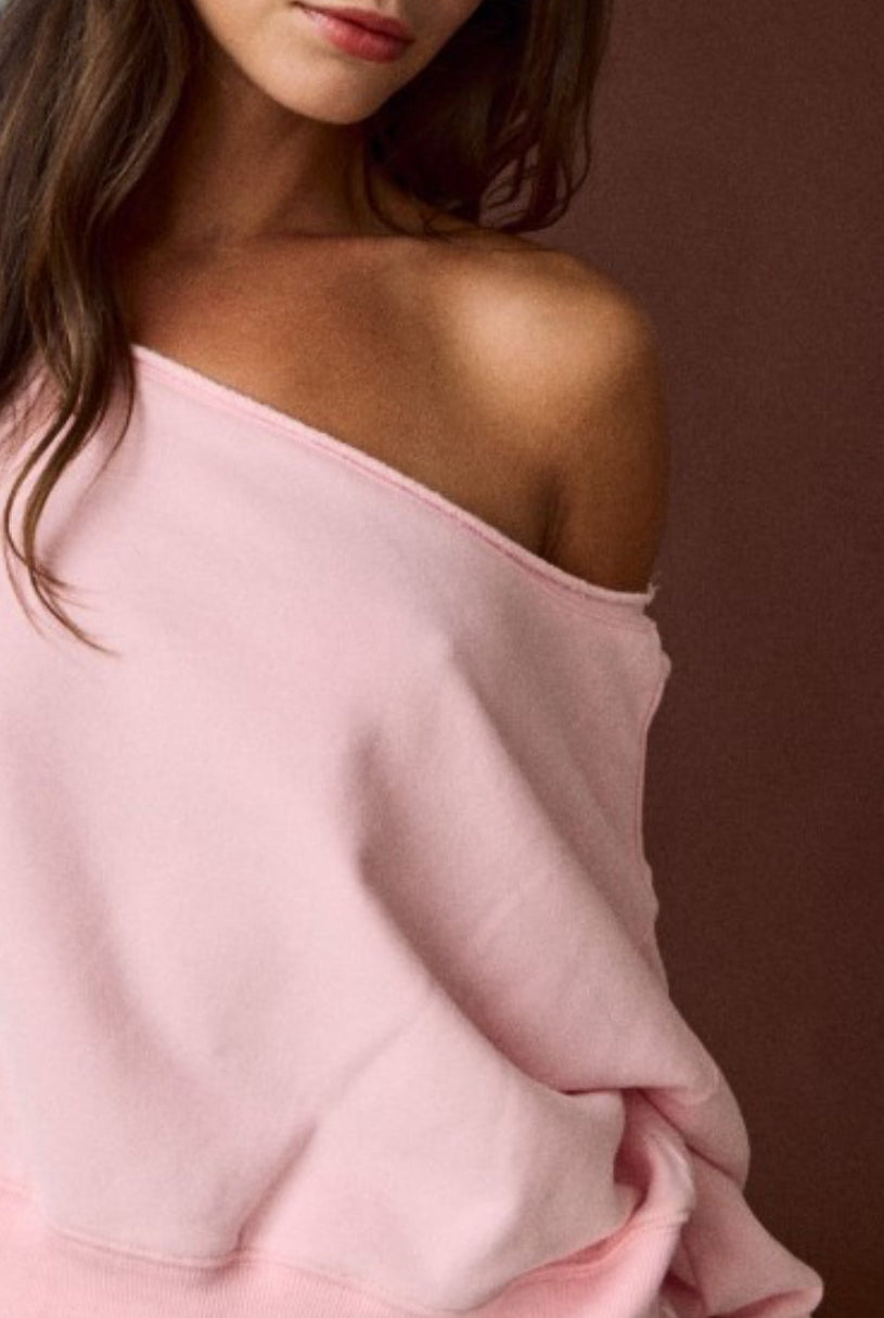 Off Shoulder Sweatshirt