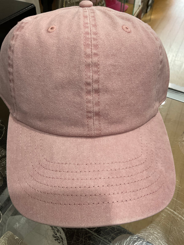 Pink Denim Cap