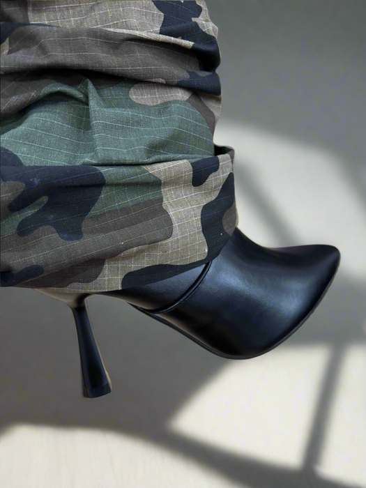 Camo Leather Boots
