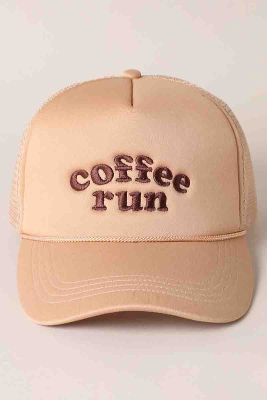 Coffee Run Trucker Cap