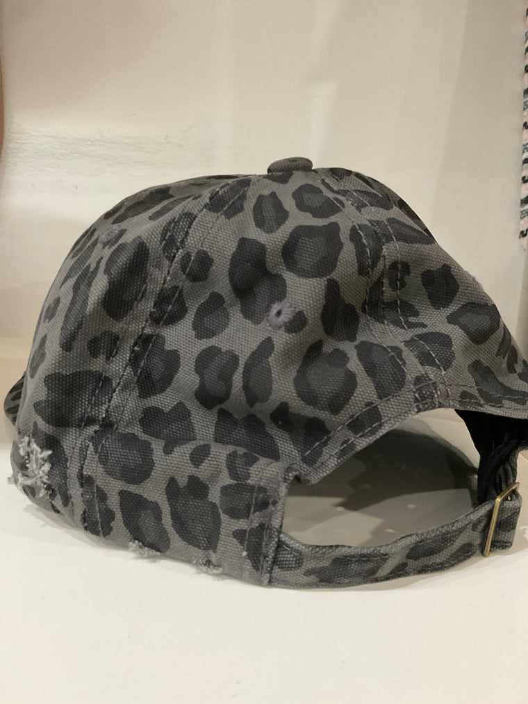 Distressed Cheetah Cap