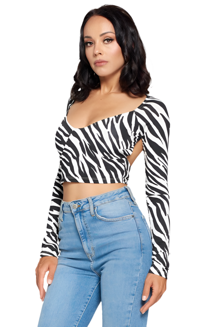 Zebra Nights Top