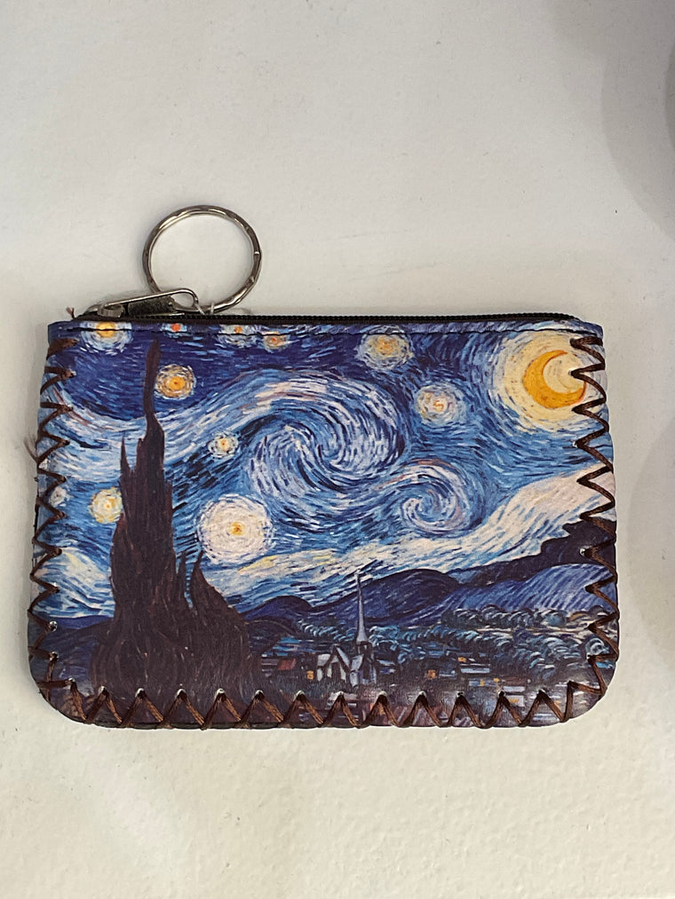 Starry Night Key Chain Wallet