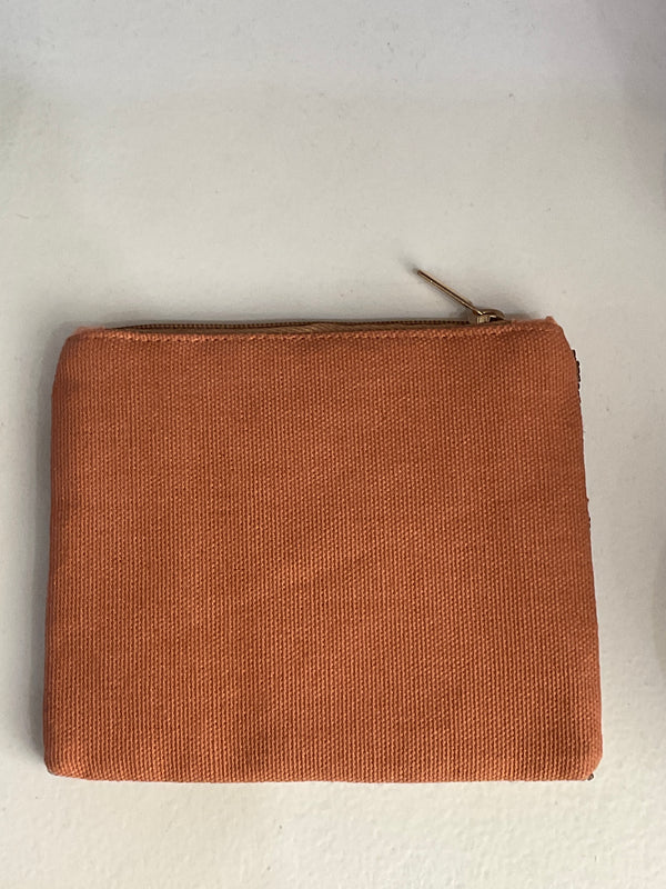 Coffee Beaded Coin Purse