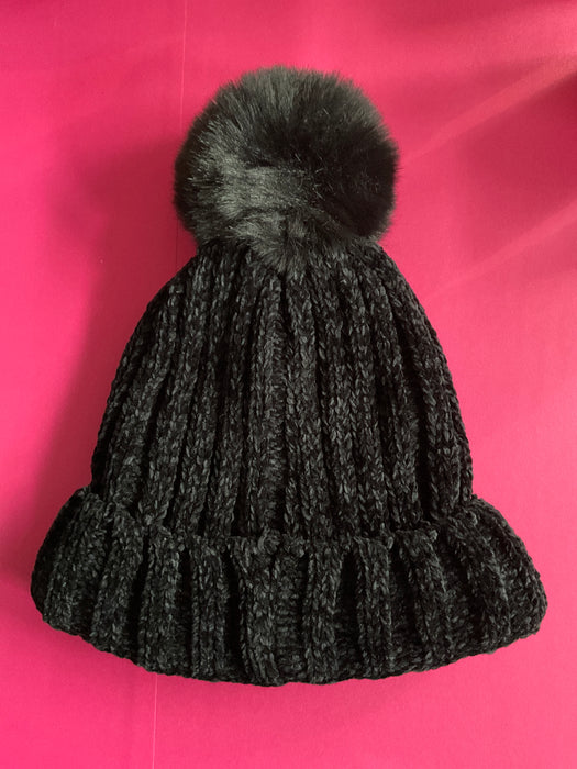 Plush Pom Pom Hat